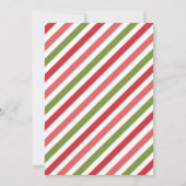 Colorful Retro Groovy Holly Jolly Vibes Holiday Einladung (Rückseite)