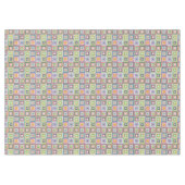 Colorful Retro Mid-Century Mid-Mod Crochet Blossom Tischdecke (Vorderseite (Horizontal))