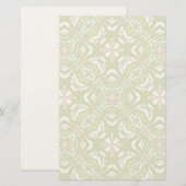 Colorful retro pattern background 2 briefpapier (Vorne/Hinten)
