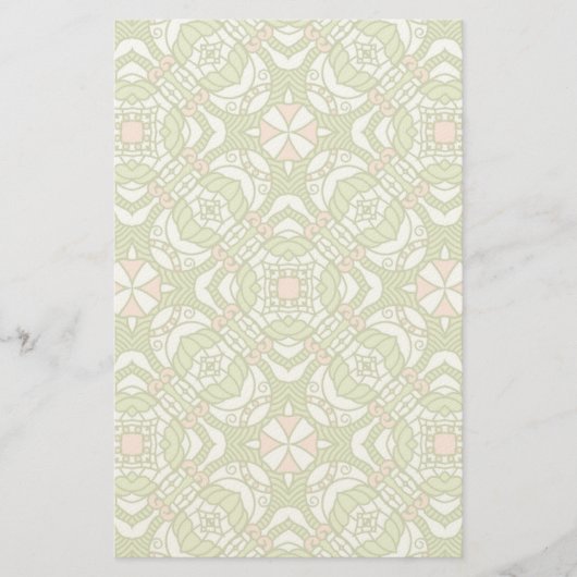 Colorful retro pattern background 2 briefpapier (Vorderseite)