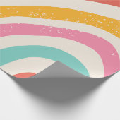 Colorful Retro Patterned Geschenkpapier (Ecke)