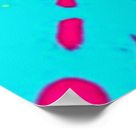 Colorful Retro Peace Sign Poster (Ecke)