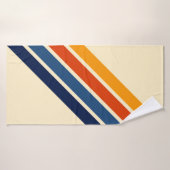 Colorful Retro Stripes Striped Pattern Badehandtuch (Badehandtuch)