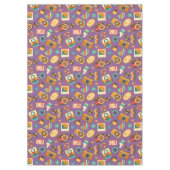 Colorful Retro Tablecloth Groovy Pastel Accent Tischdecke (Vorderseite)