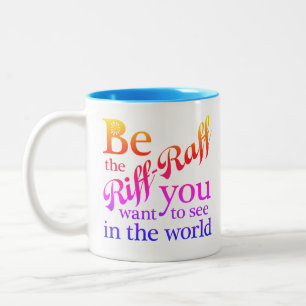 Colorful Riff-Raff Zweifarbige Tasse