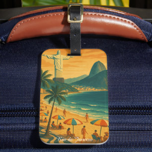 Colorful Rio de Janeiro Brasilien Copacabana Beach Gepäckanhänger