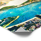 Colorful Rio de Janeiro Brasilien Stadt Malerei Poster (Ecke)