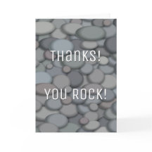 Colorful River Rock Danke Karte