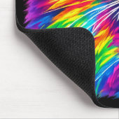 Colorful Roaring Lion Mouse Pad Mousepad (Ecke)