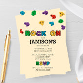 Colorful Rock Climbing Birthday Invitation Einladung