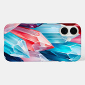 Colorful Rock Crystal Art iPhone Case (Rückseite (Horizontal))