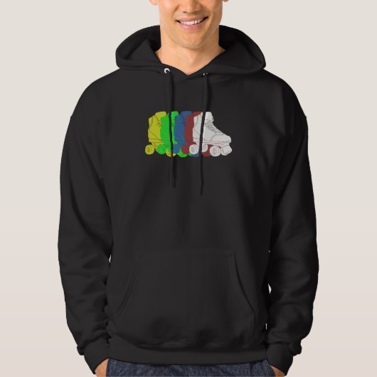 Colorful Roller Skates Hoodie (Vorderseite)