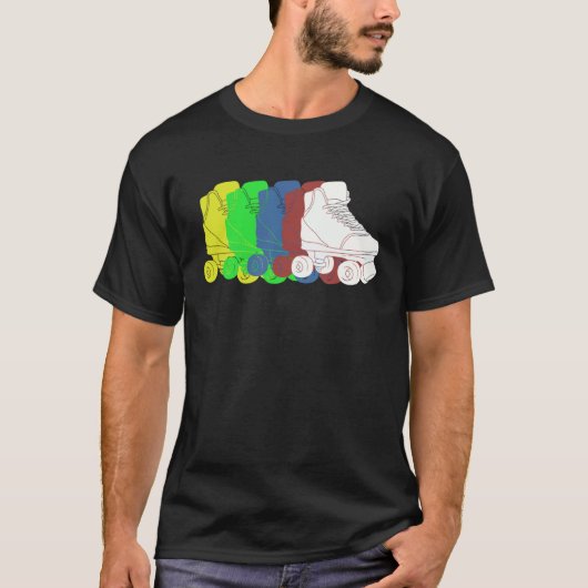 Colorful Roller Skates T-Shirt (Vorderseite)