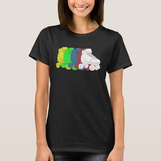 Colorful Roller Skates T-Shirt (Vorderseite)