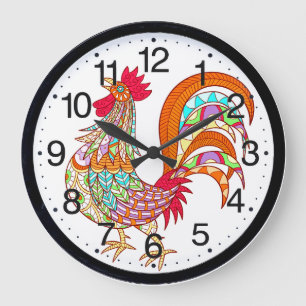 Colorful Roosher Kitchen Wall Clock Große Wanduhr