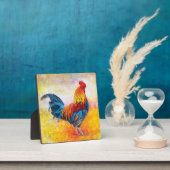 Colorful Rooster Fotoplatte (InSitu)