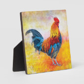 Colorful Rooster Fotoplatte (Vorderseite)