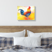 Colorful Rooster Leinwanddruck (Insitu (Schlafzimmer))