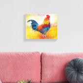 Colorful Rooster Leinwanddruck (Insitu (Wohnzimmer))
