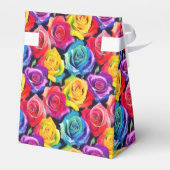 Colorful roses, watercolor floral print geschenkschachtel (Rückseite)