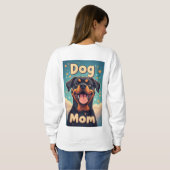 Colorful Rottweiler  Dog Mom Sweatshirt (Schwarz voll)