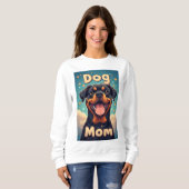 Colorful Rottweiler  Dog Mom Sweatshirt (Vorne ganz)