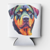 Colorful Rottweiler Head Dosenkühler (Vorderseite)
