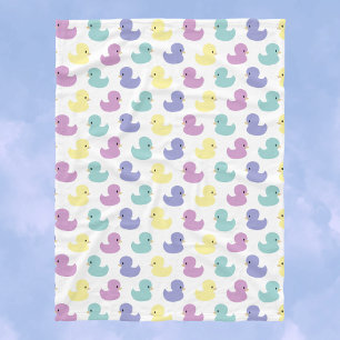 Colorful Rubber Duckies Baby Kids Fleece Blanken