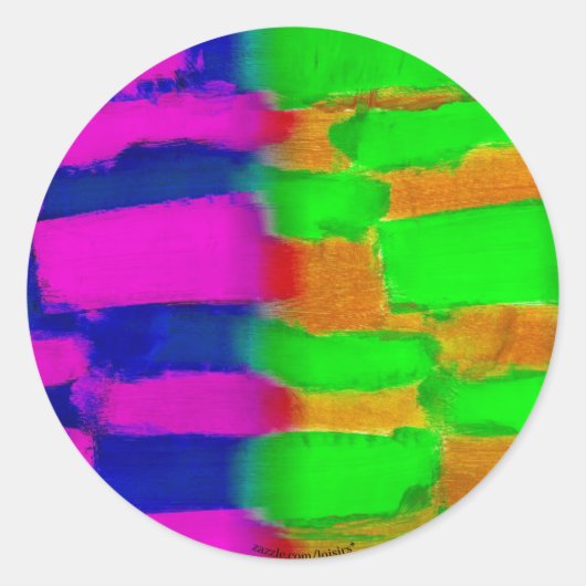 Colorful Runder Aufkleber (Vorderseite)