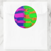 Colorful Runder Aufkleber (Tasche)