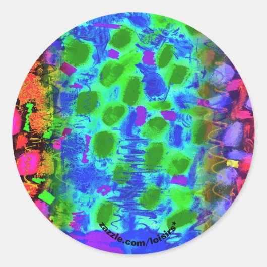 Colorful Runder Aufkleber (Vorderseite)