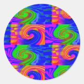Colorful Runder Aufkleber (Vorderseite)