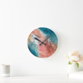 Colorful Rustic Metal Textures Runde Wanduhr (Zuhause)