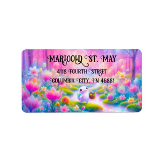 Colorful Salamander Address Labels Adressaufkleber