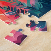 Colorful Sasquatch on Ridge über dem Wald Puzzle (Seite)