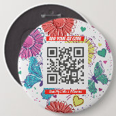 Colorful Scan Me QR Button (Vorne & Hinten)