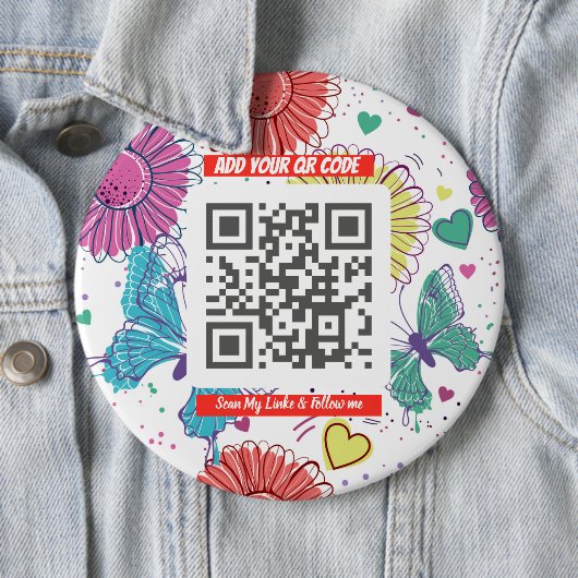 Colorful Scan Me QR Button (Beispiel)