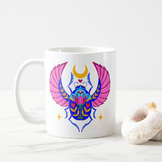 Colorful Scarab folk art coffee mug Kaffeetasse