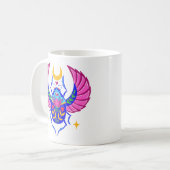Colorful Scarab Folklorekunst Tasse (Vorderseite Links)