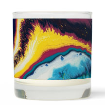 colorful Scented Candle, Vanilla Sandalwood