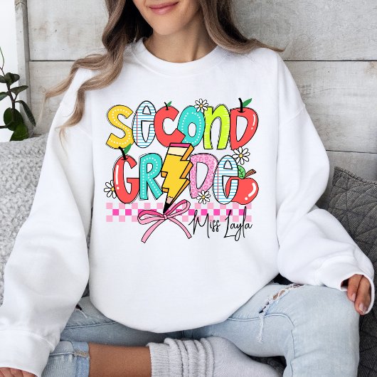 Colorful School der Zweiten Klasse Niedlich Sweatshirt