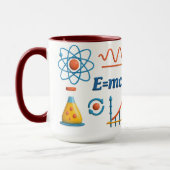 Colorful Science and Physics Ceramic Mug Tasse (Links)