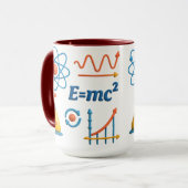 Colorful Science and Physics Ceramic Mug Tasse (Vorderseite Links)