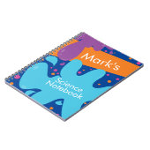 Colorful Science Labrador Chemistry Slide Notebook Notizblock (Linke Seite)