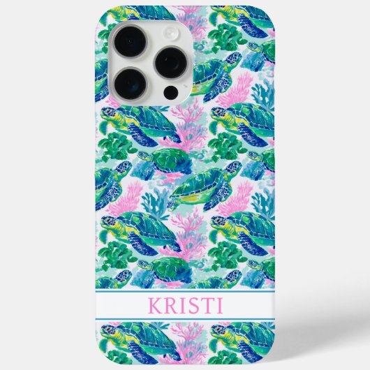 Colorful Sea Turtles Case-Mate iPhone Hülle (Rückseite)