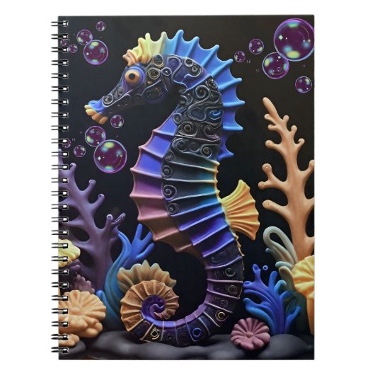 Colorful Seahorse Notizblock (Vorderseite)