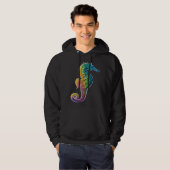 Colorful seahorse  Underwater  Diving  Aquarists Hoodie (Vorne ganz)