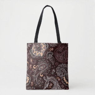 Colorful seamless pattern in paisley style. Vintag Tasche