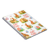 Colorful seamless pattern with spring easter conce notizblock (Rechte Seite)