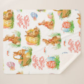 Colorful seamless pattern with spring easter conce sherpadecke (Vorderseite (Horizontal))